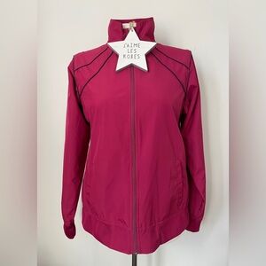CHAMPION Women's Magenta Pink Zip-up Athletic Jacket